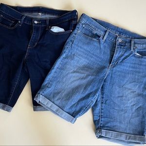 💙2 Levis Long Women Shorts Size 31 ❤️